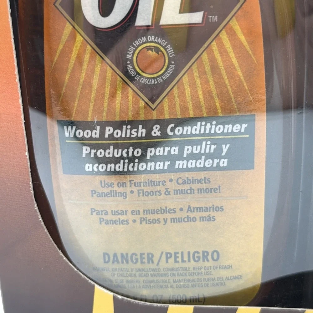 Rare Golden Oil Wood Care Kit Polisher & Conditioner Power Rag As Seen On TV